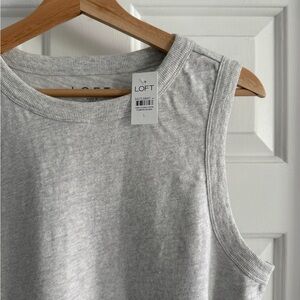 LOFT Light Gray Tank Top